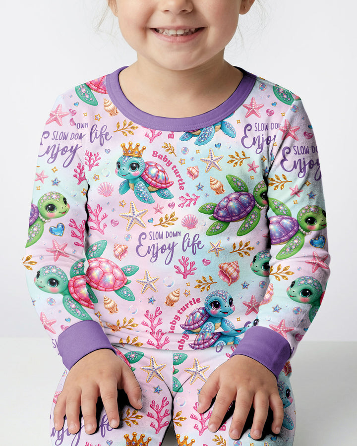 Baby Turtle Bamboo Two Piece Long Sleeve Pajama Set