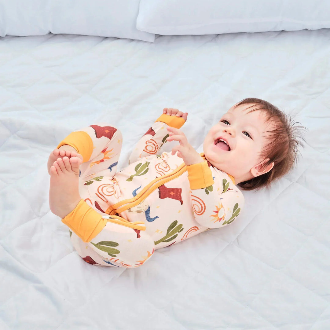Ready to Rodeo Convertible Zippered Romper , Ready to Rodeo Convertible Zippered Romper - 0-3M