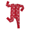 Red Snow Convertible Zippered Romper , Red Snow Convertible Zippered Romper - Newborn