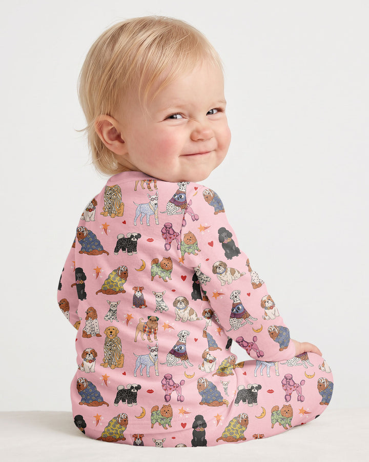 Paws In Pajamas Bamboo Two Piece Long Sleeve Pajama Set