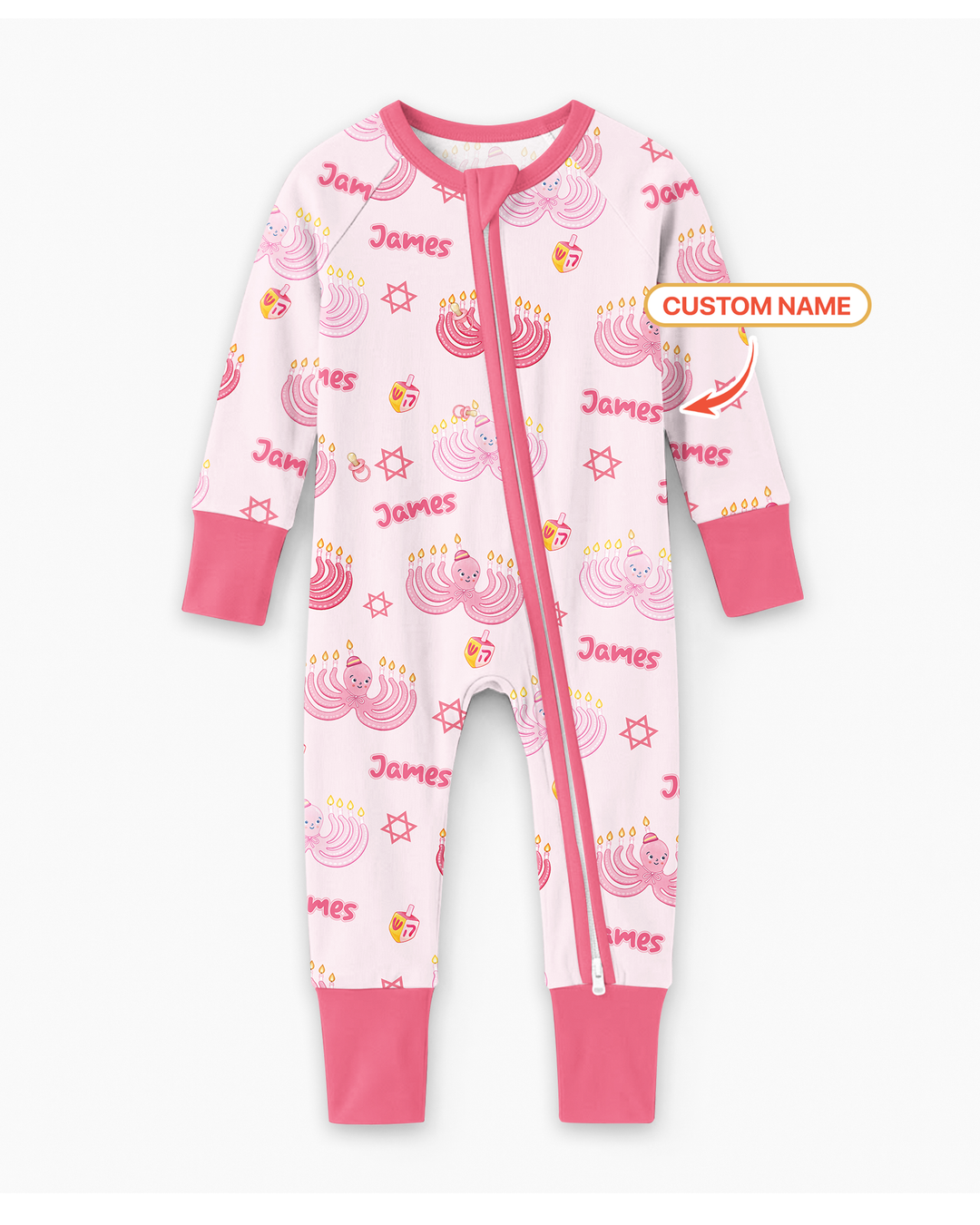Hanukkah Jewish Octopus Bamboo Convertible Zippy