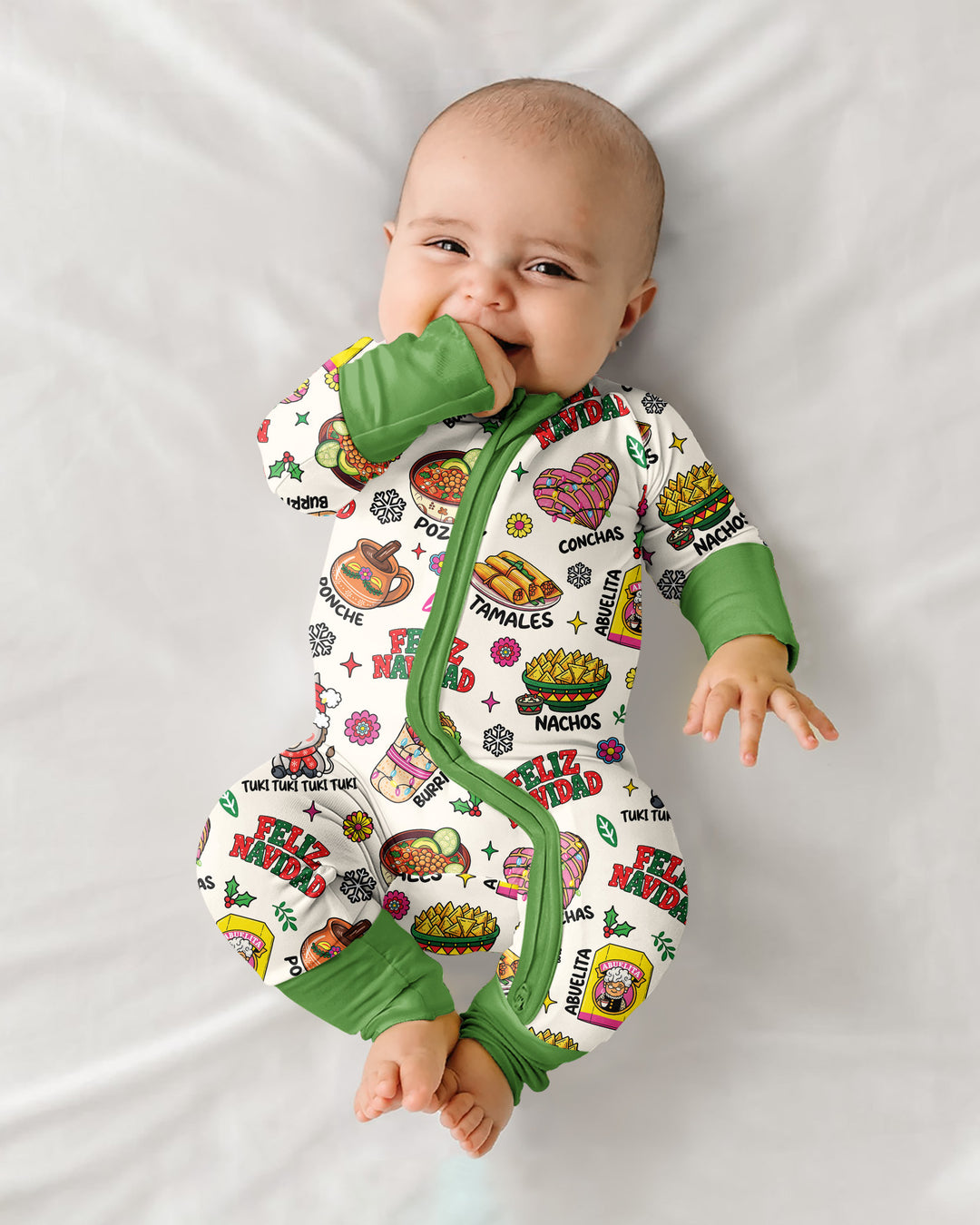 Mexican Christmas Feliz Navidad Bamboo Convertible Zippy