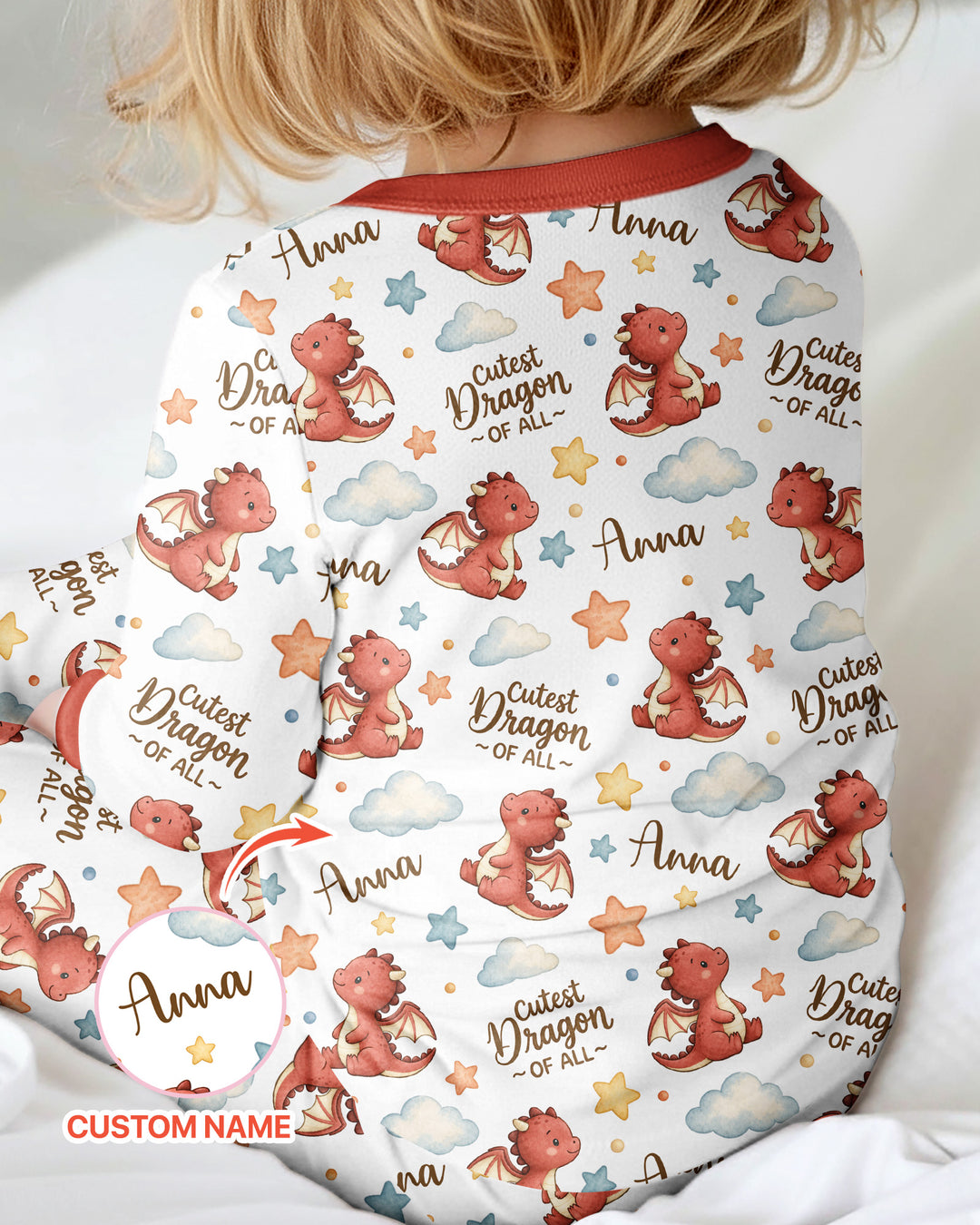 Custom Name Cutest Dragon Of All Bamboo Convertible Zippy
