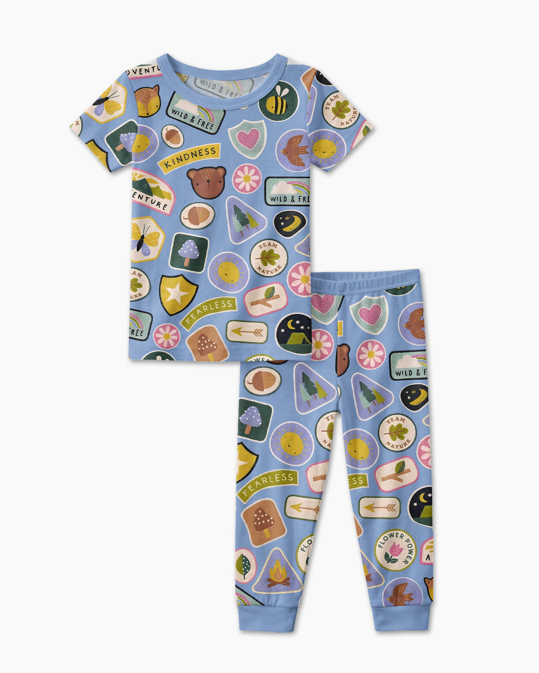 Little Explorer Bamboo Two Piece Short Sleeve Pajama Set