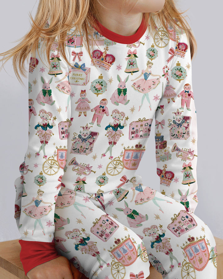 Nutcracker Christmas Bamboo Two Piece Long Sleeve Pajama Set
