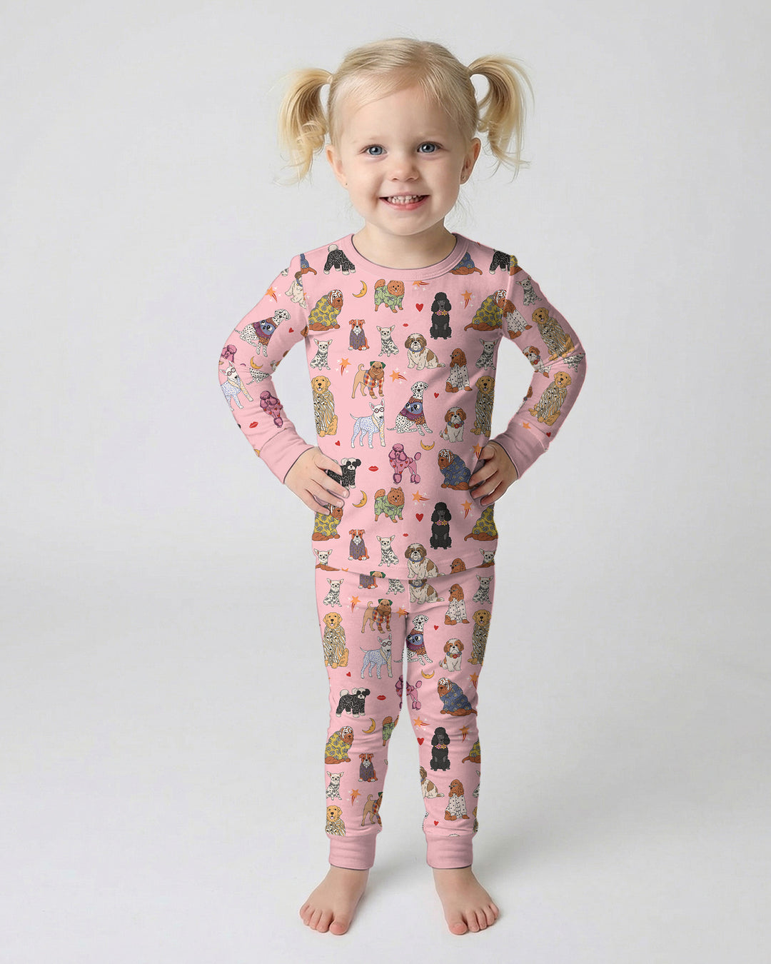 Paws In Pajamas Bamboo Two Piece Long Sleeve Pajama Set