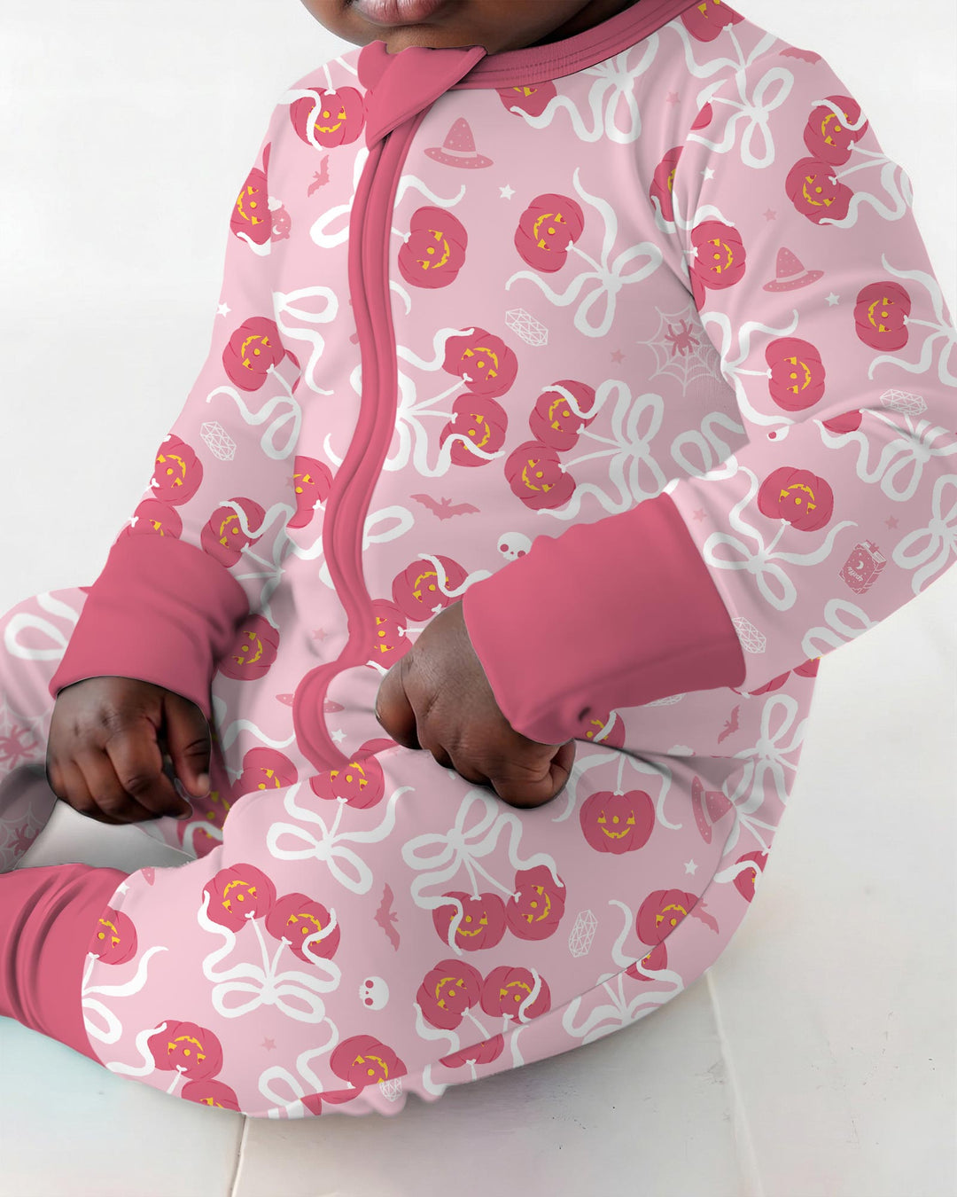 Jack-o'-lantern Coquette Bow Matching Bamboo Convertible Zippy