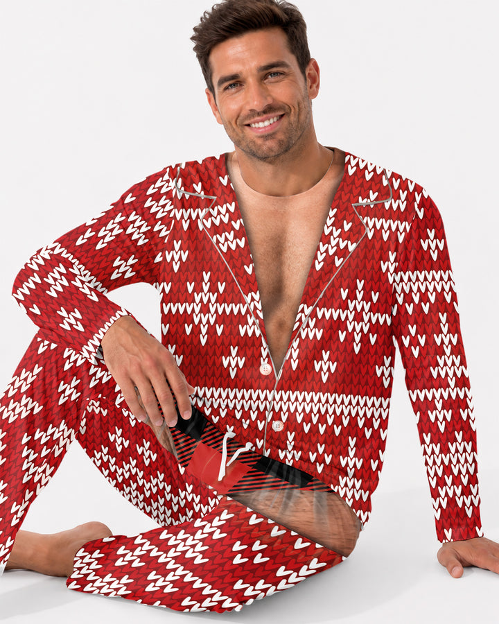 Personalized Funny Christmas Bamboo Men's Pajama Set