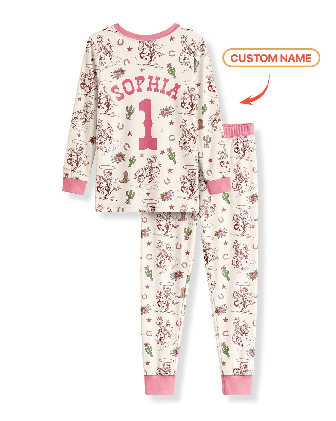 Personalized My First Rodeo Bamboo Two Piece Long Sleeve Pajama Set
