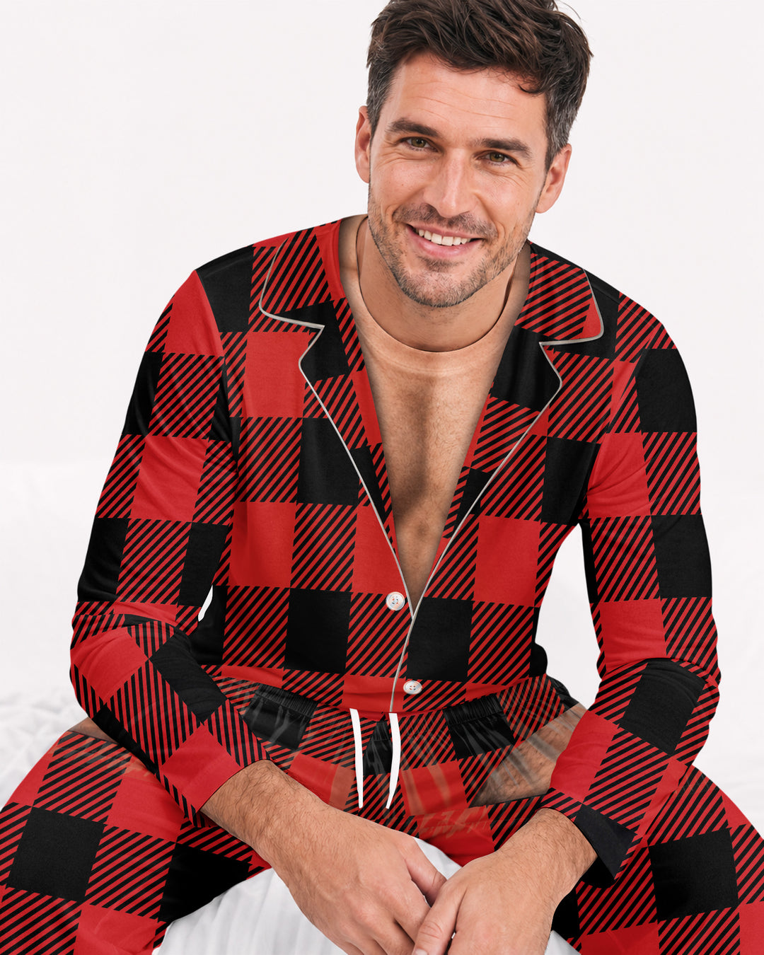 Personalized Funny Christmas Bamboo Men's Pajama Set