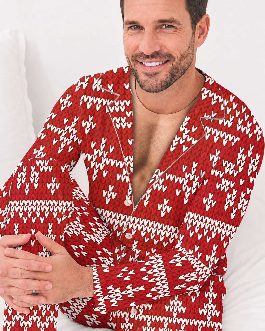 Personalized Funny Christmas Bamboo Men's Pajama Set