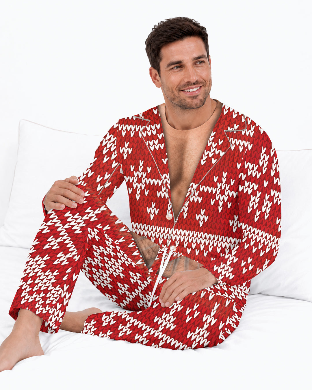 Personalized Funny Christmas Bamboo Men's Pajama Set