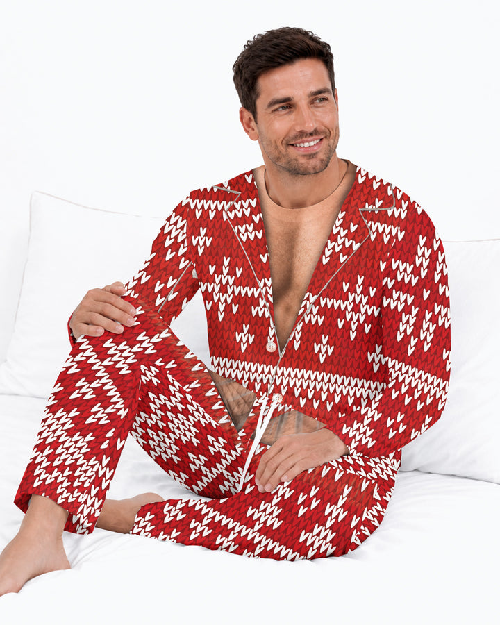 Personalized Funny Christmas Bamboo Men's Pajama Set