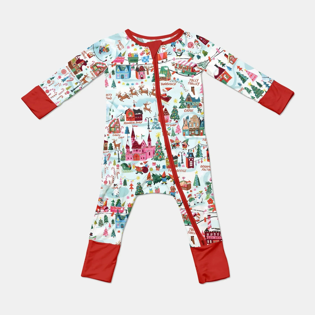 Santa's City Maps Convertible Zippy , Santa's City Maps Convertible Zippy - 0-3M / Red