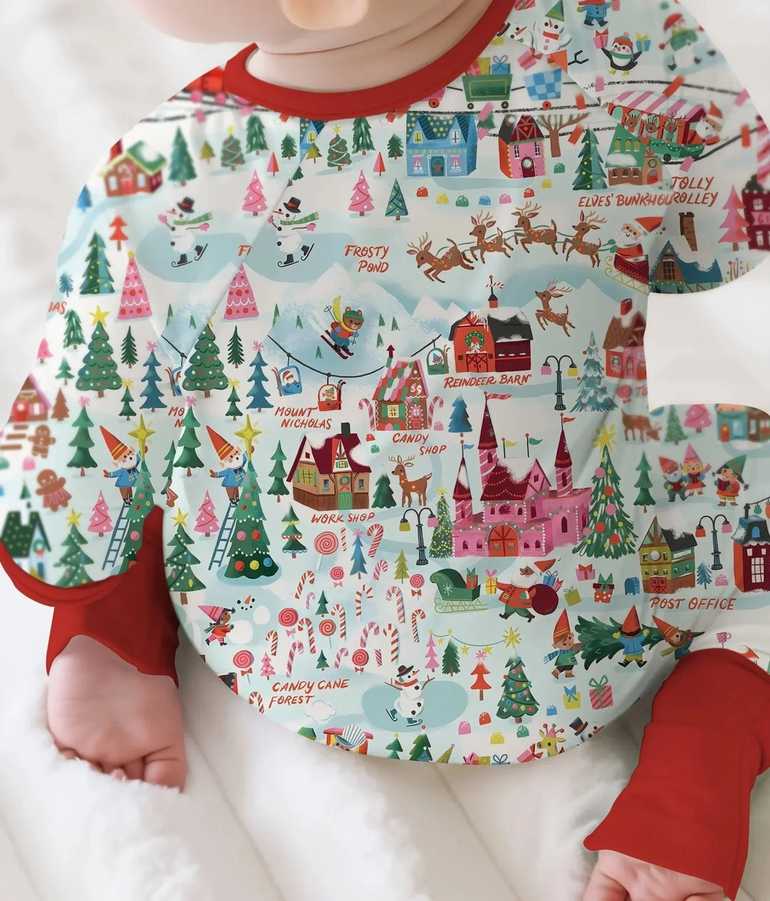 Santa's City Maps Convertible Zippy , Santa's City Maps Convertible Zippy - 0-3M / Green