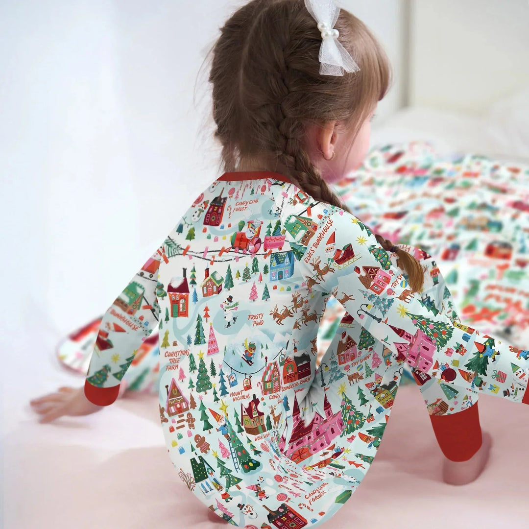 Santa's City Maps Convertible Zippy , Santa's City Maps Convertible Zippy - 0-3M / Green