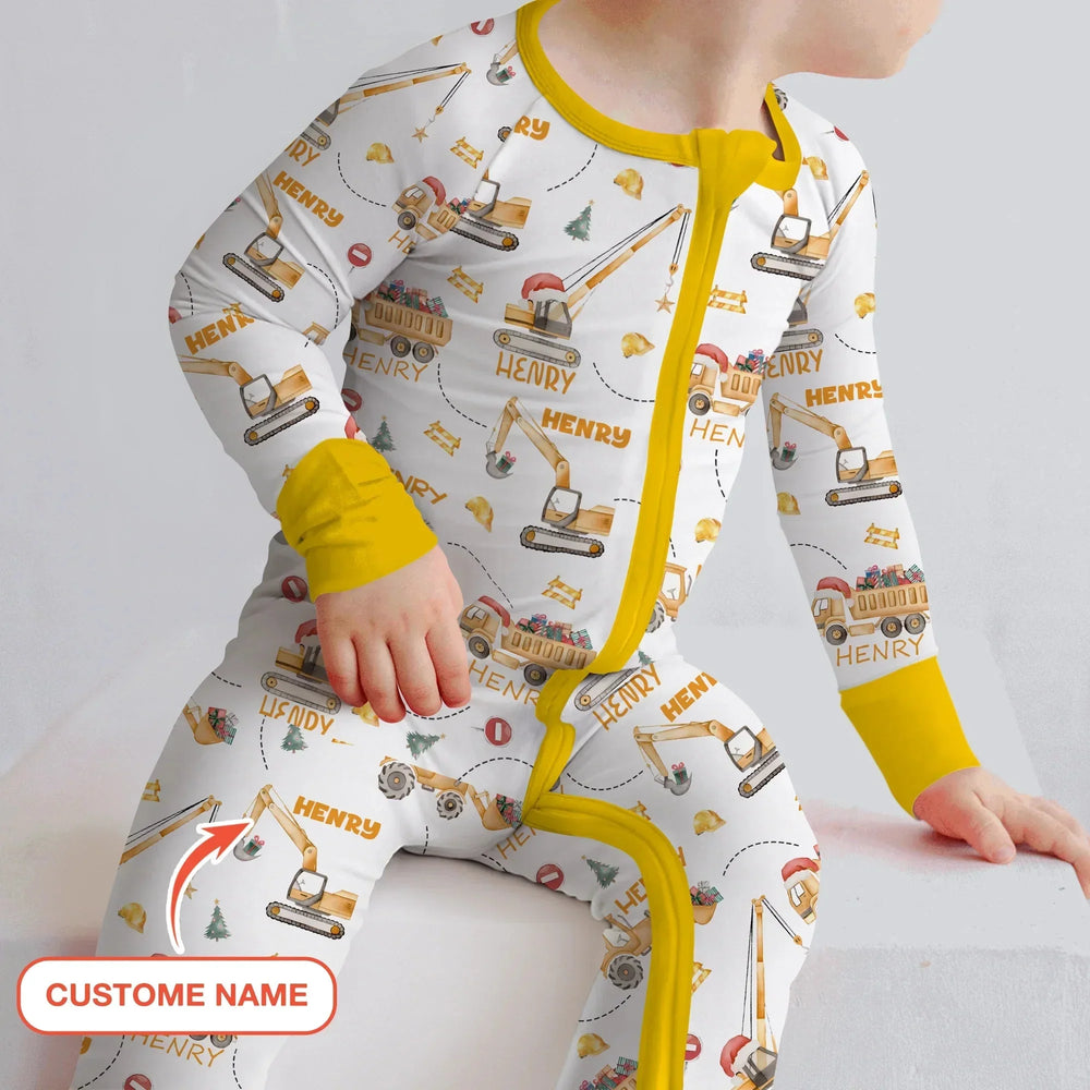 Santa's Little Builders Custom Name Convertible Zippy , Santa's Little Builders Custom Name Convertible Zippy - 0-3M