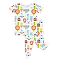 Scandi Style Animals Two Piece Short Sleeve Pajama Set , Scandi Style Animals Two Piece Short Sleeve Pajama Set - 12-18M