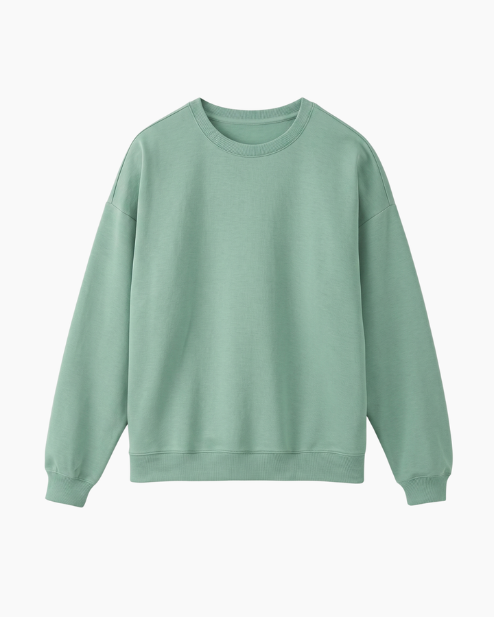 Solid Color Bamboo Adult Crewneck Sweatshirt