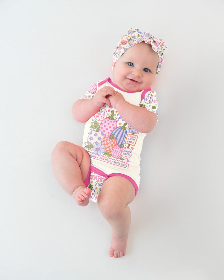 Whimsical Pumpkin Patch Bamboo Bodysuit