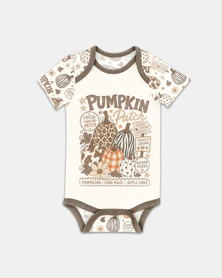 Whimsical Pumpkin Patch Bamboo Bodysuit