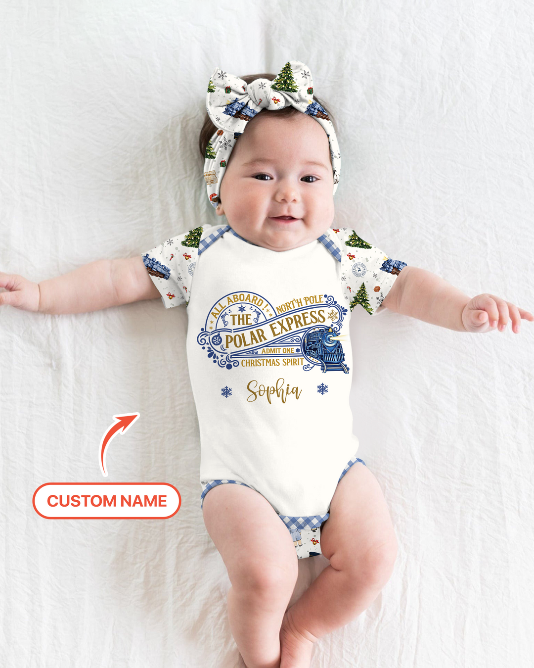 Custom Name North Pole Adventure Bamboo Bodysuit