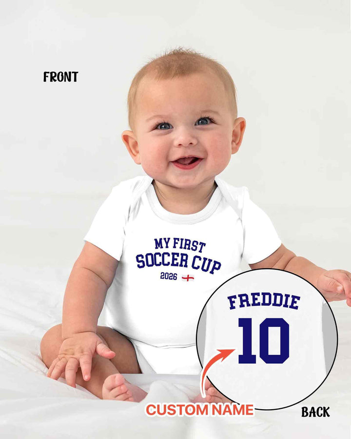 My First Soccer Cup 2026 Bamboo Bodysuit
