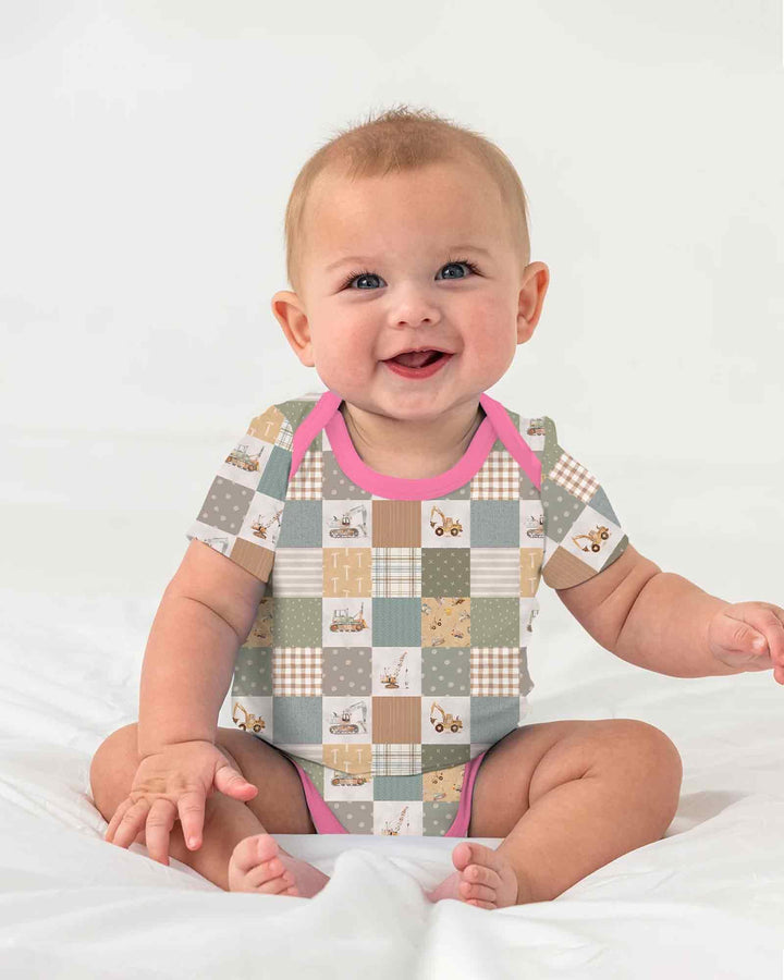 Construction Trucks Bamboo Bodysuit