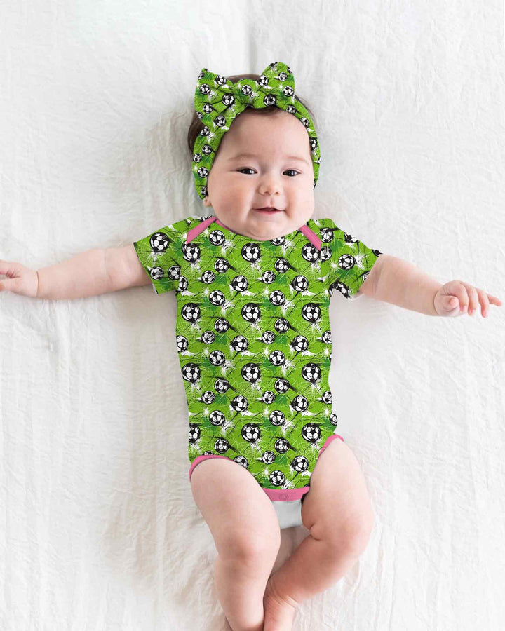 Green Soccer Energy Bamboo Bodysuit