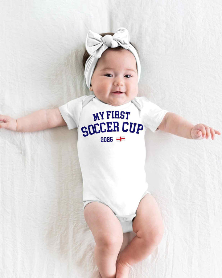 My First Soccer Cup 2026 Bamboo Bodysuit