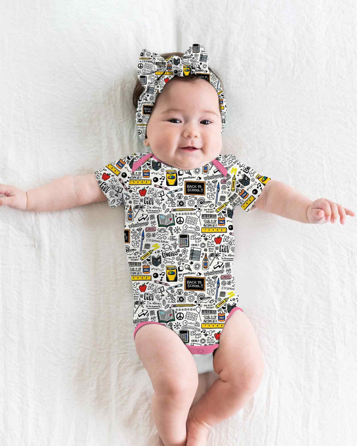 School Days Doodles Bamboo Bodysuit