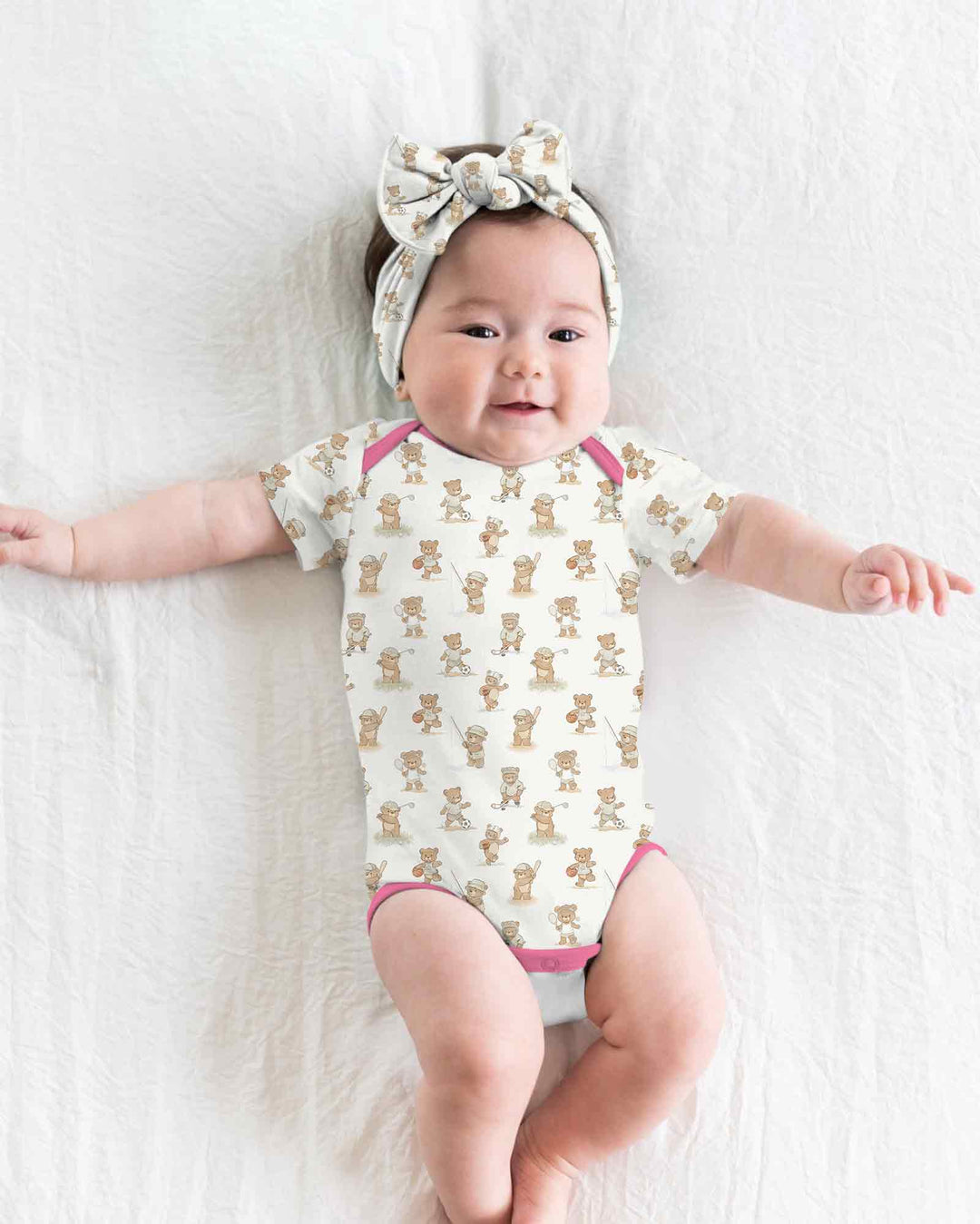 Teddy Team Spirit Bamboo Bodysuit
