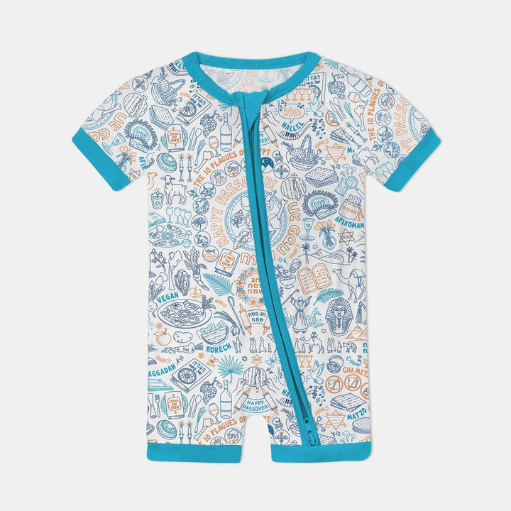 Doodle Passover Matching Family Bamboo Shorty Zippy