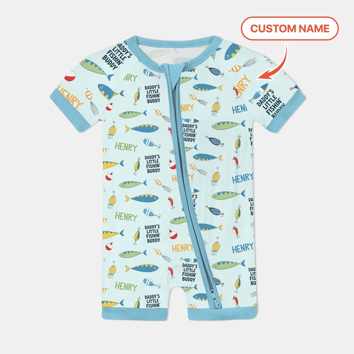 Fishing Squad Family Matching Bamboo Shorty Zippy