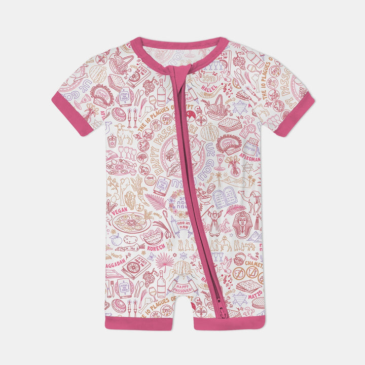 Doodle Passover Matching Family Bamboo Shorty Zippy