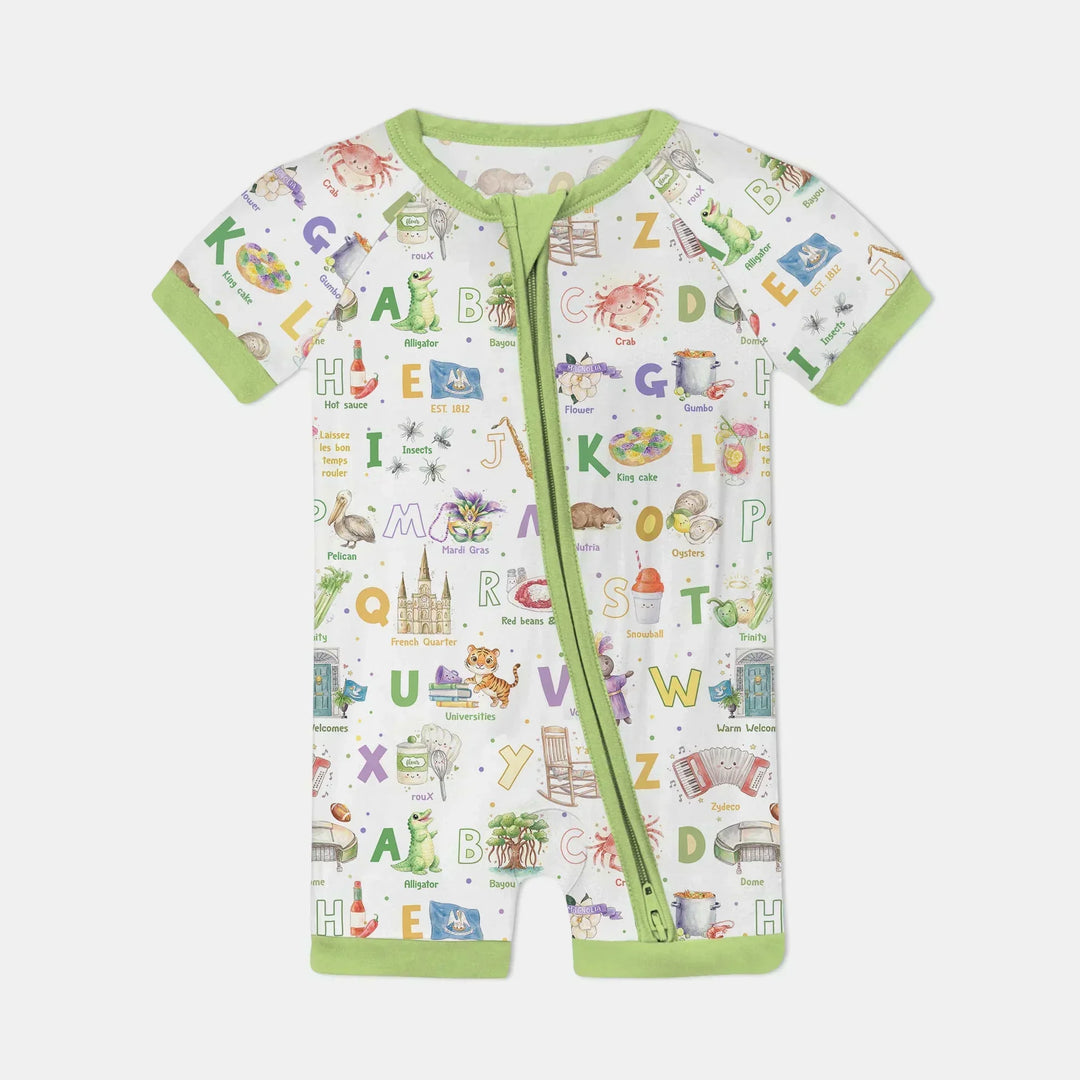 Alphabet of Lousiana Bamboo Shorty Zippy