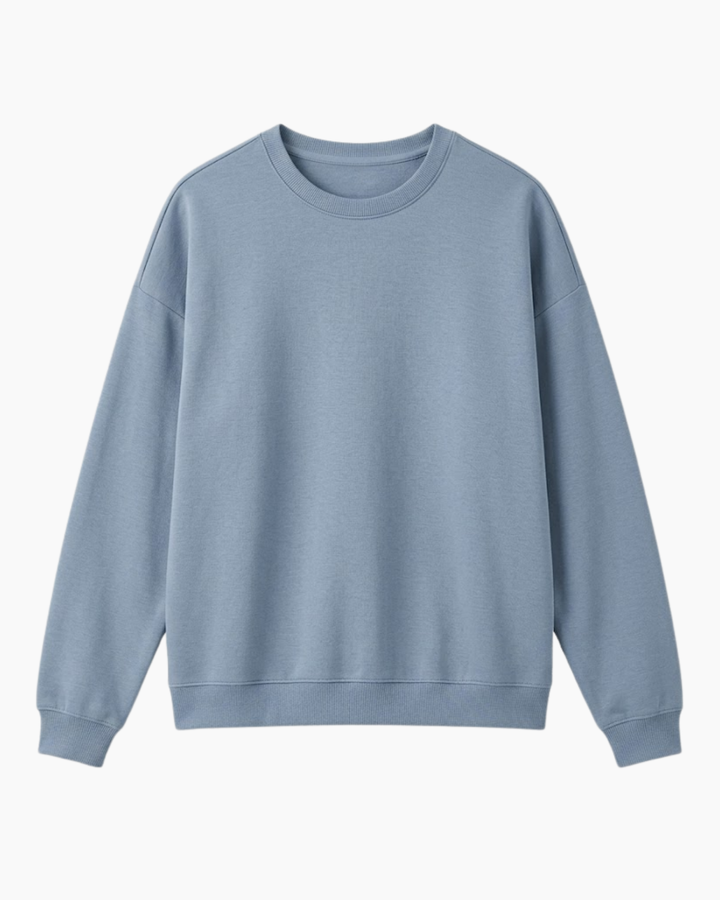 Solid Color Bamboo Adult Crewneck Sweatshirt