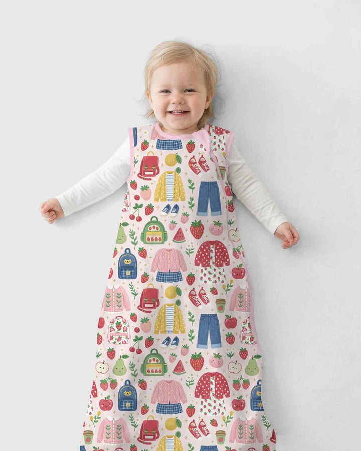 Strawberry School Style Bamboo Sleep Bag