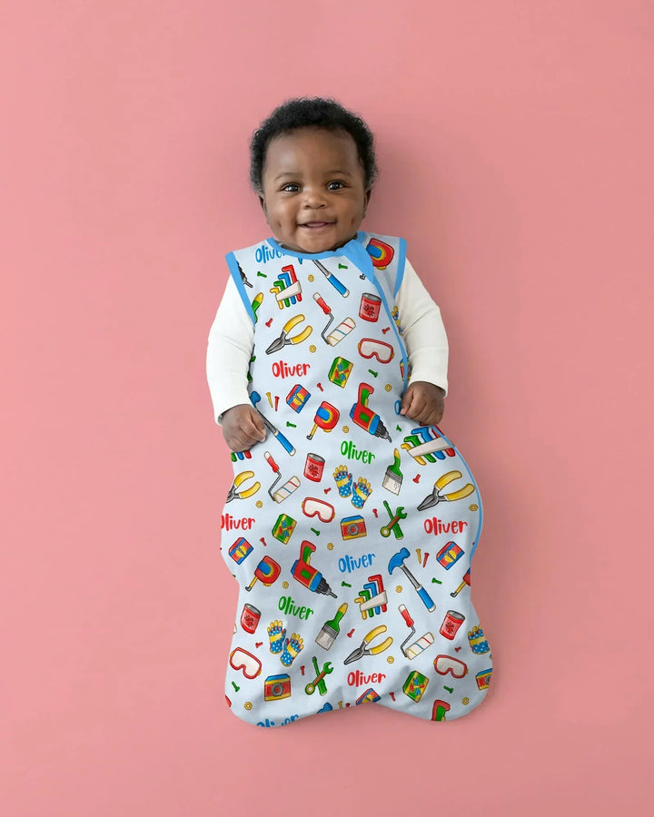 Custom Name Dad & Me Fixer Crew Bamboo Sleep Bag