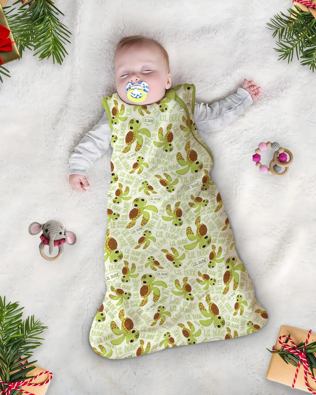 Father and Son Turtle Bamboo Sleep Bag