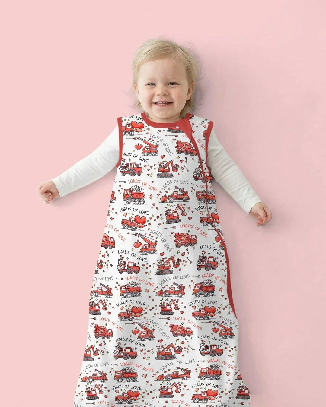 Construction Trucks Loads of Love Bamboo Sleep Bag