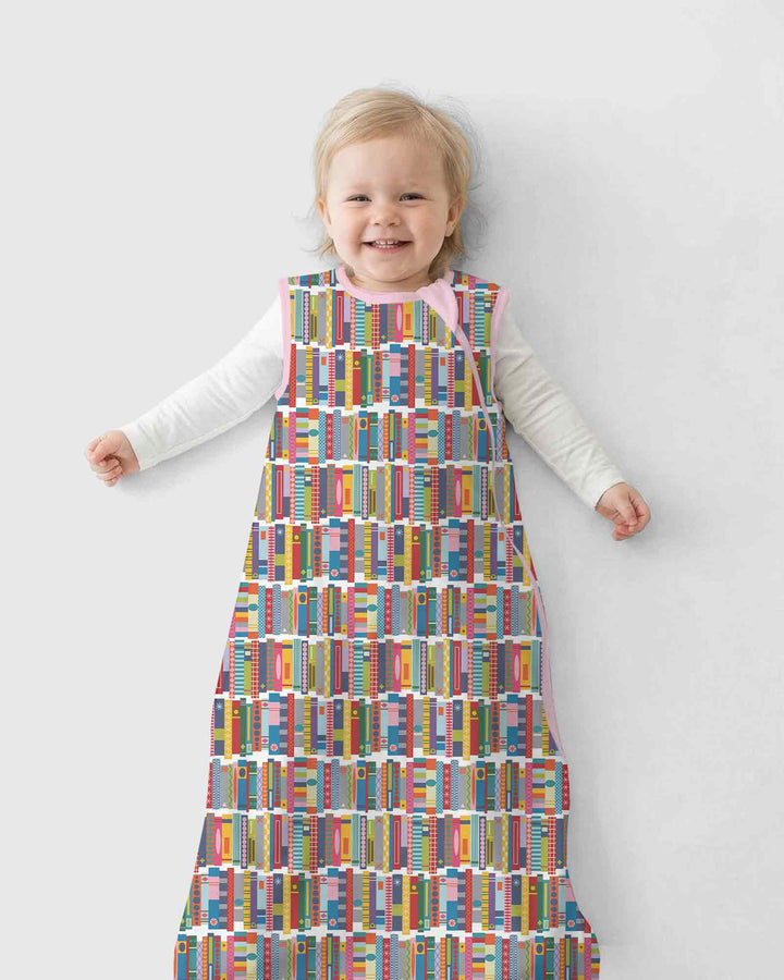 Rainbow Bookshelf Bamboo Sleep Bag