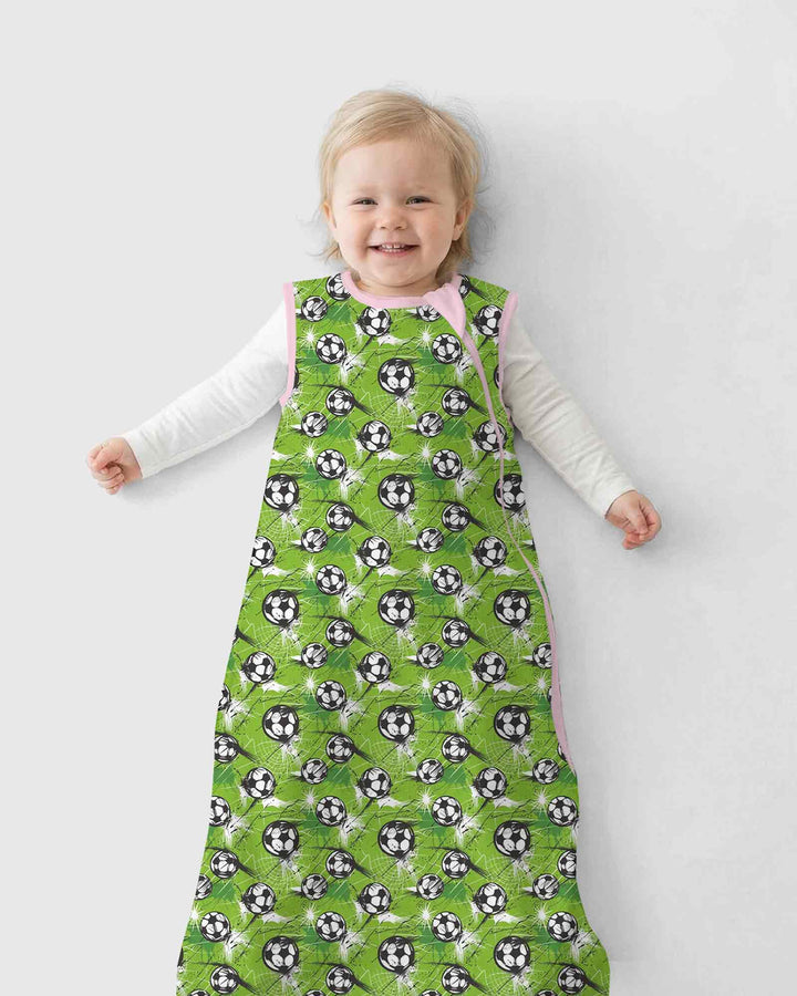 Green Soccer Energy Bamboo Sleep Bag