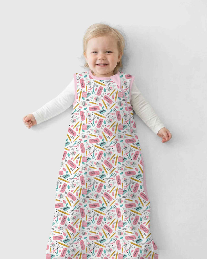 Pink Power School Supplies Bamboo Sleep Bag