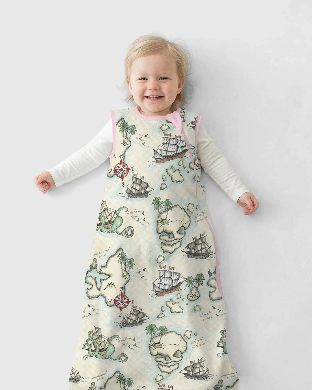 Pirate Treasure Map Quest Bamboo Sleep Bag