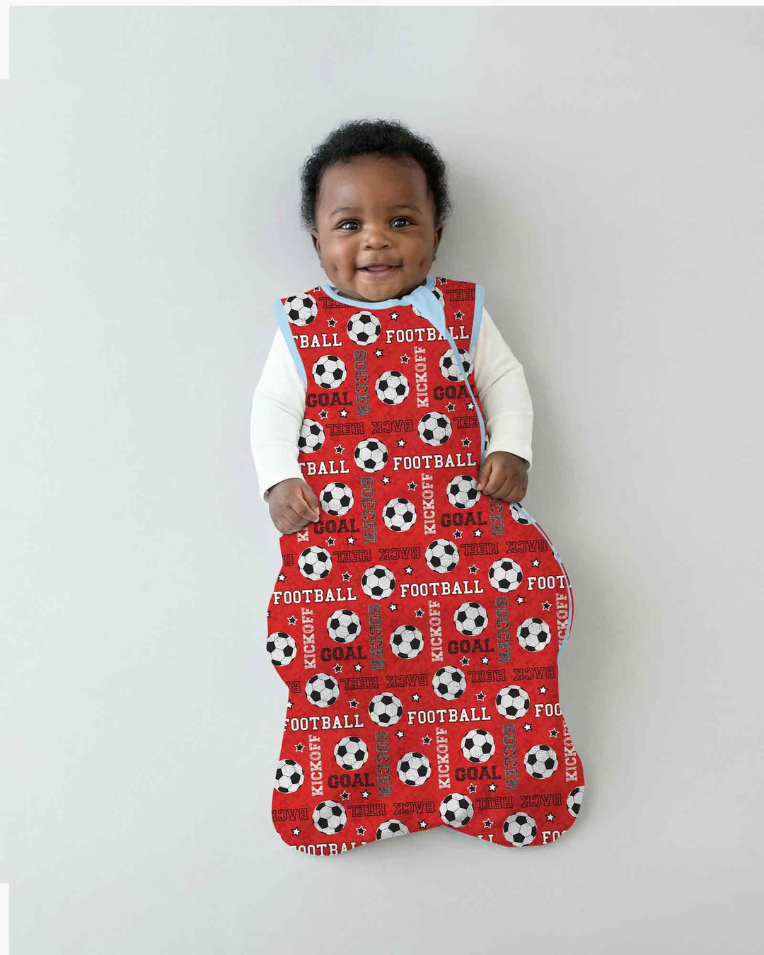 Red Soccer Ball Bamboo Sleep Bag