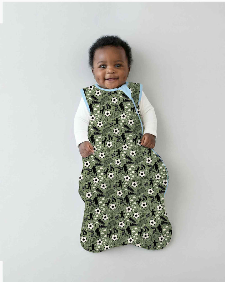 Sage Green Soccer Dreams Bamboo Sleep Bag