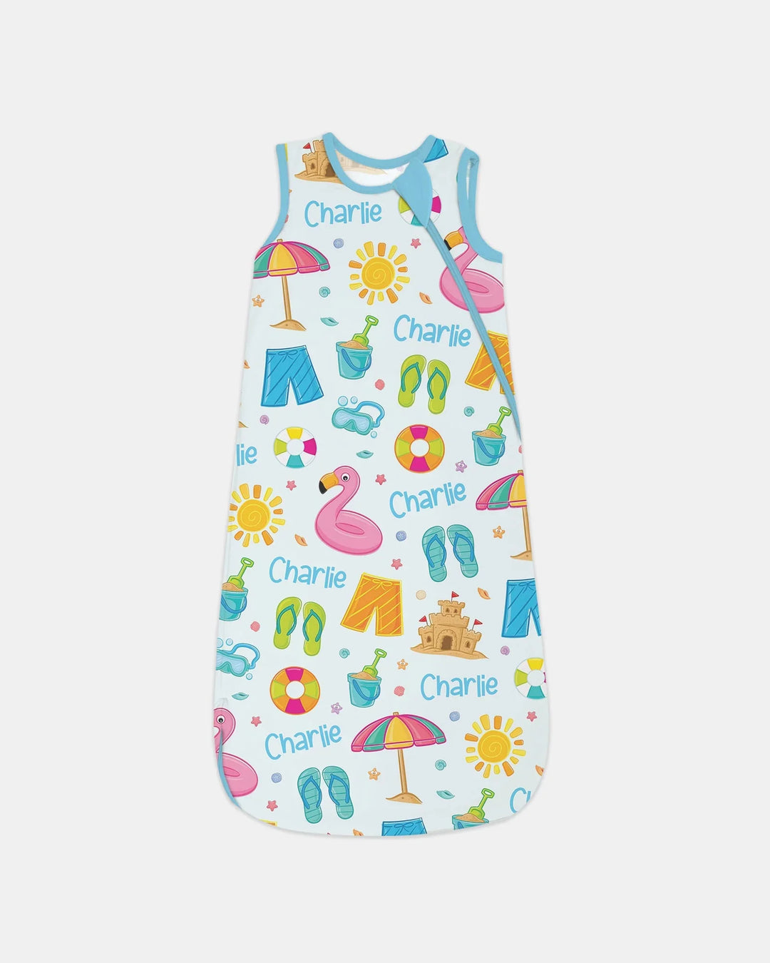 Custom Name Summer is Fun Bamboo Sleep Bag