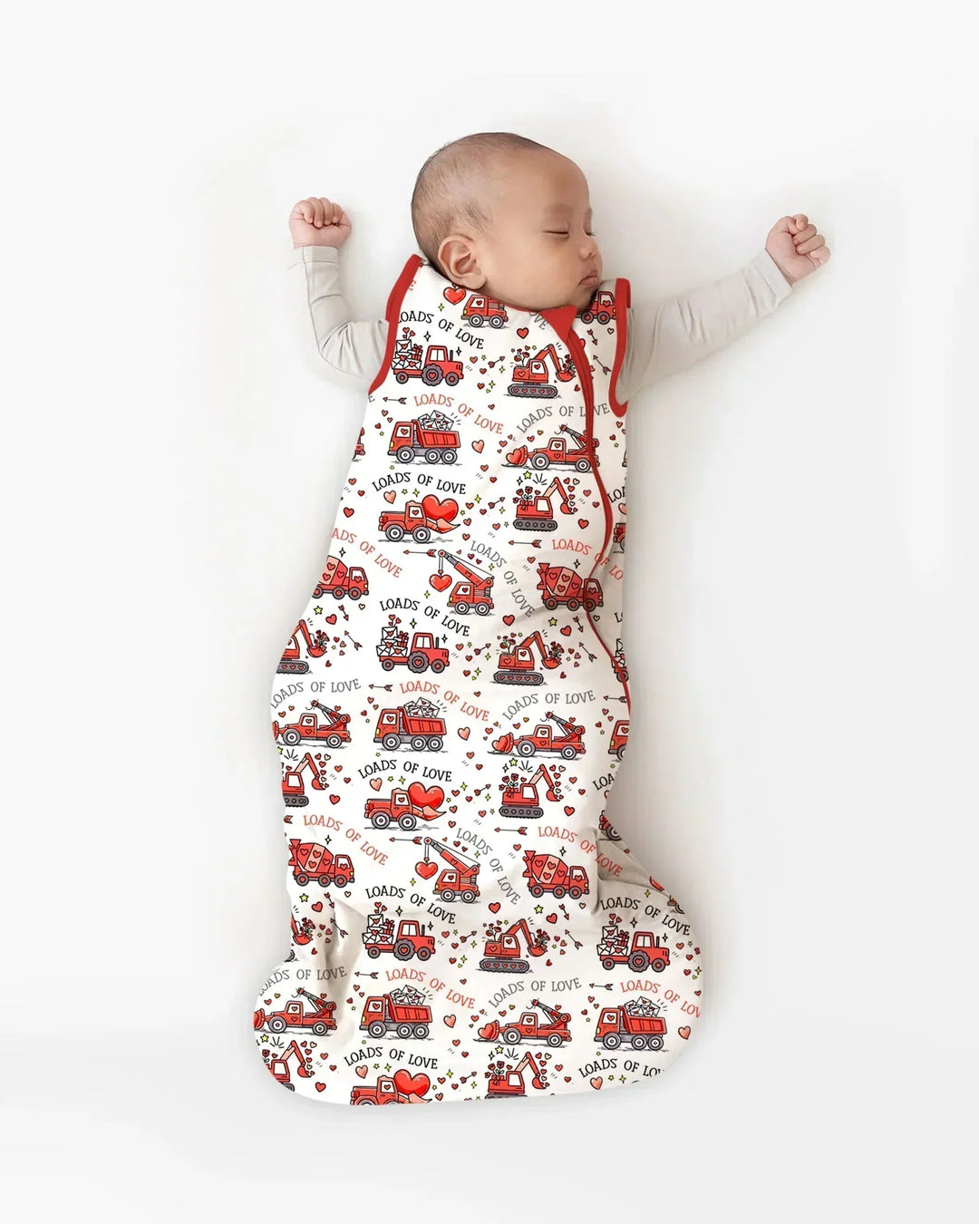 Construction Trucks Loads of Love Bamboo Sleep Bag