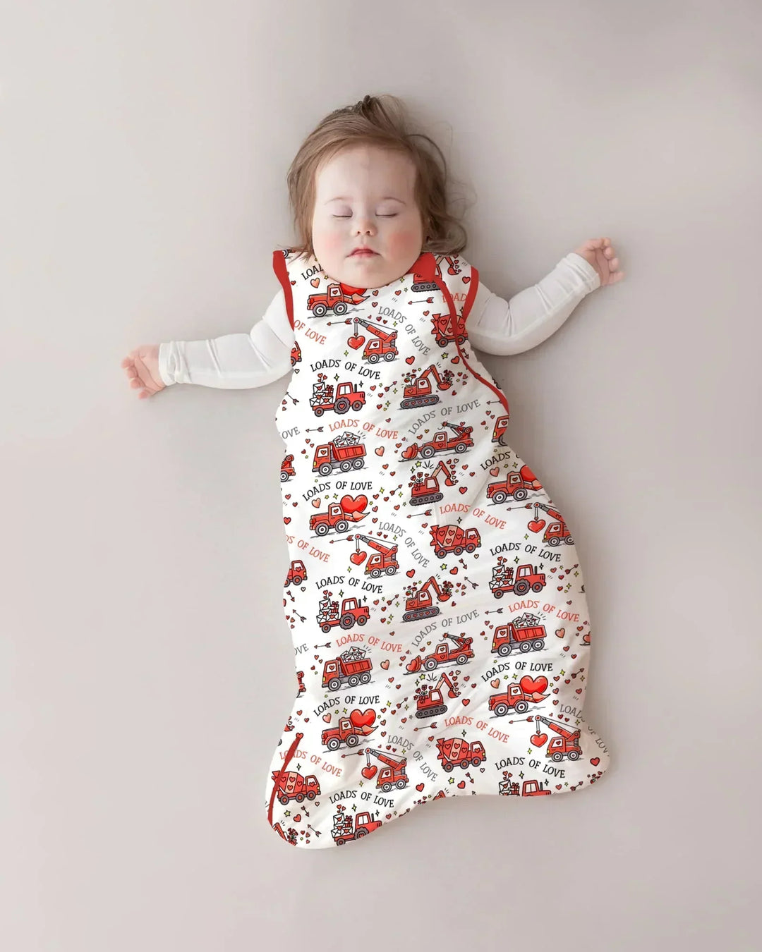 Construction Trucks Loads of Love Bamboo Sleep Bag